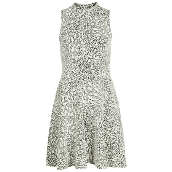Topshop Tall Jacquard Dress Size 8 - Picture 3 of 6